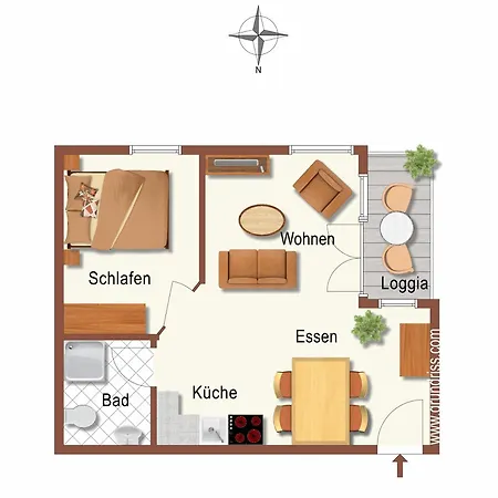 Haus Bernstein 4 Lejlighed *
